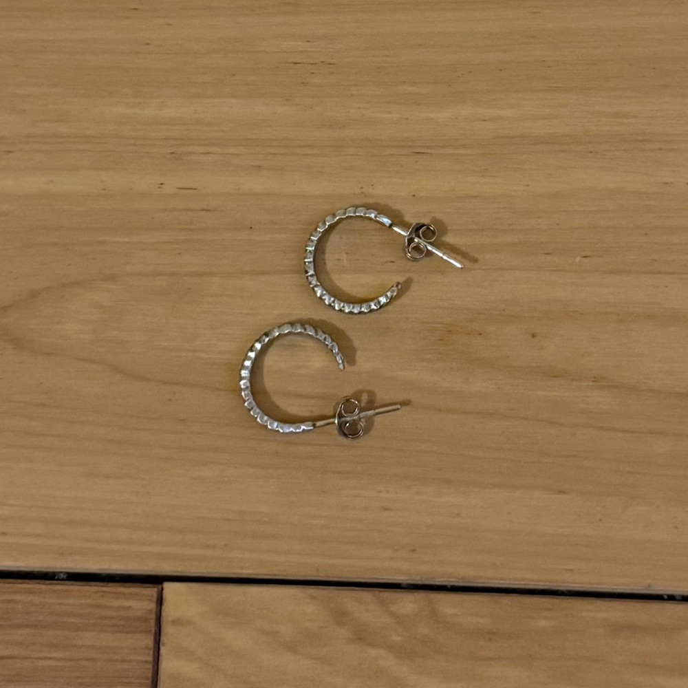 2/$10 Elegant Silver Hoop Earrings
